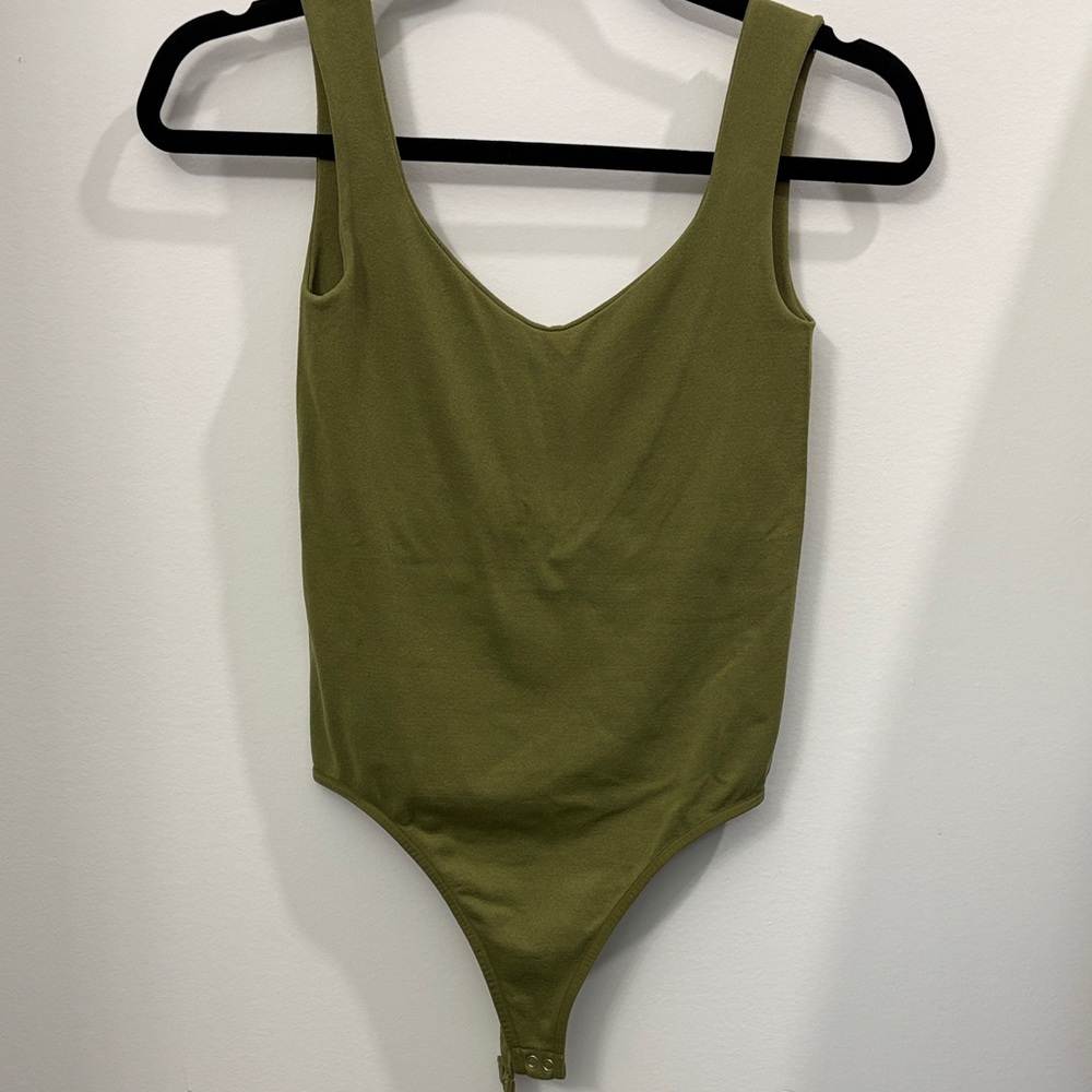 Free People Green Bodysuit